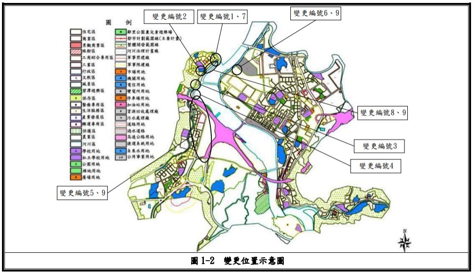 安坑輕軌都市計畫變更位置書）