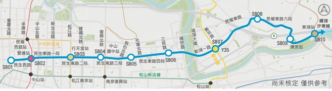 民生線路網圖