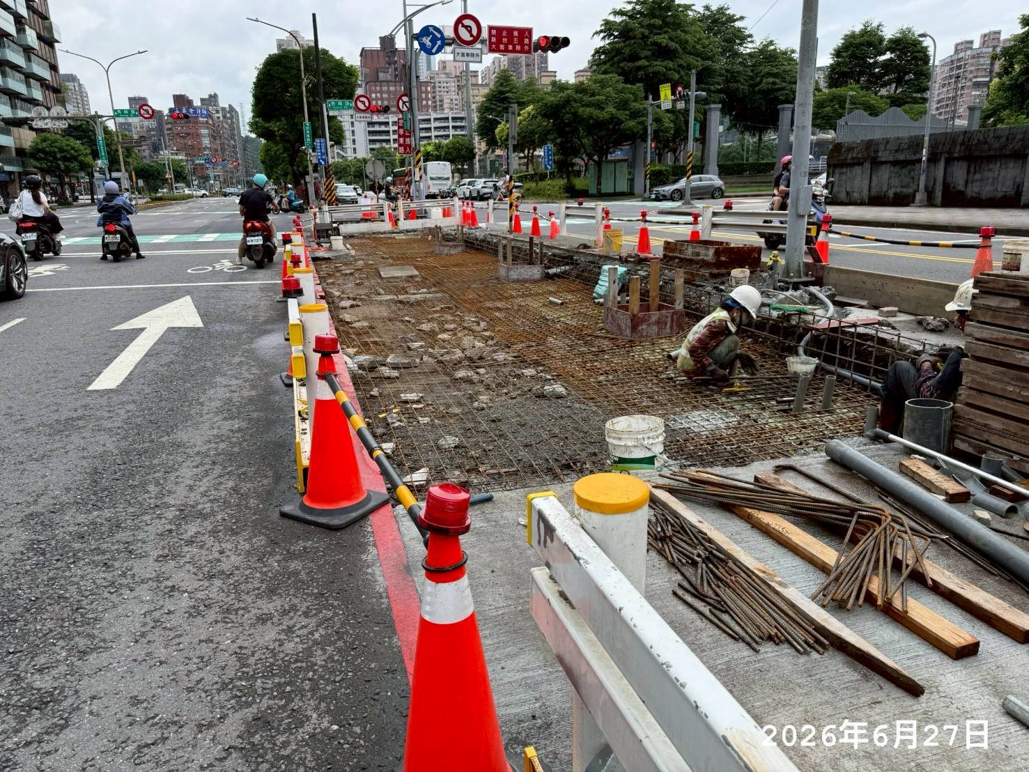 人行道削減-新台五路二段（秀峰路～福安街/台北側）