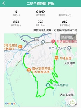 工頭登山軟體APP畫面