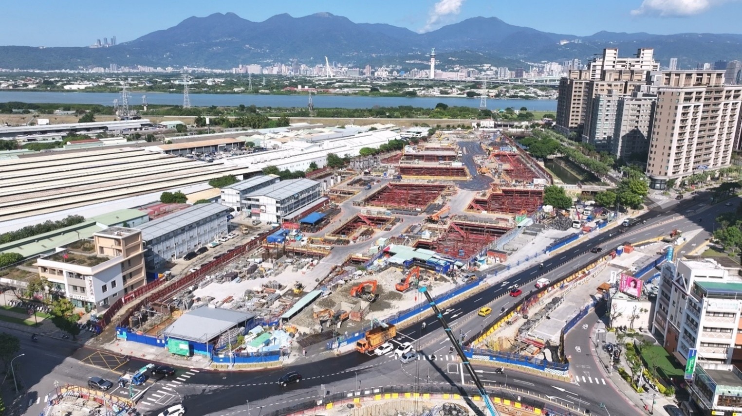 環狀線北機廠工程照片(空拍圖)